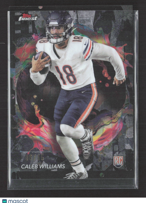 2024 Topps Finest - Rare Caleb Williams #247 Black Refractor (RC) /15