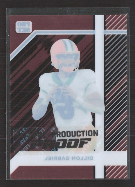 2024 Leaf Pro Set Dillon Gabriel 1/1 Pre Production Proof Rc