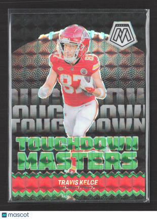 2024 Panini Mosaic - Touchdown Masters Travis Kelce #TM-TKE Green Mosaic Prizm