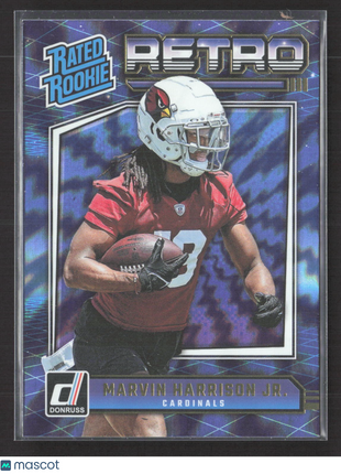 2024 Panini Donruss Retro Marvin Harrison Jr Rated Rookie #4