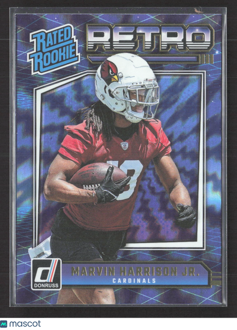 2024 Panini Donruss Retro Marvin Harrison Jr Rated Rookie #4
