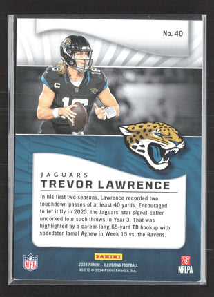 2024 Panini Illusions - Trevor Lawrence #40 Trophy Collection Blue /125