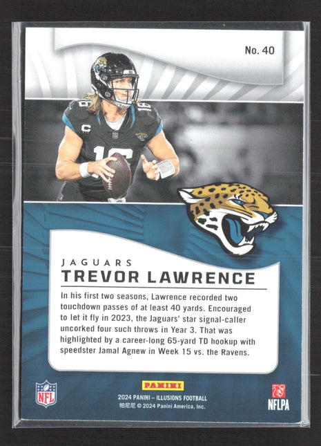 2024 Panini Illusions - Trevor Lawrence #40 Trophy Collection Blue /125