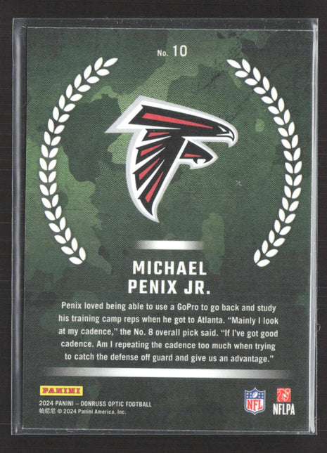 2024 Panini Donruss Optic - Rookie Recruits Michael Penix Jr. #10 (RC)