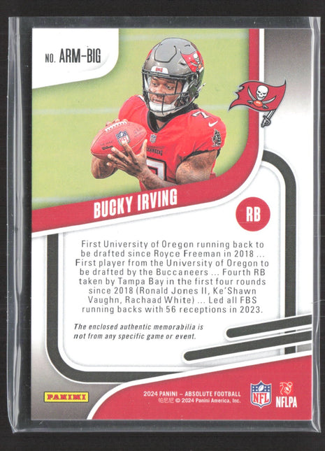 2024 Panini Absolute - Absolute Rookie Materials Bucky Irving #ARM-BIG Jersey