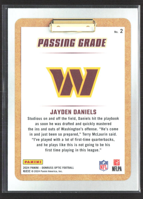 2024 Panini Donruss Optic - Rookie Primary Colors Jayden Daniels #2 (RC)