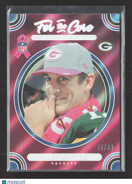 2024 Panini Photogenic - For the Cure Aaron Rodgers #FTC-ARO /99