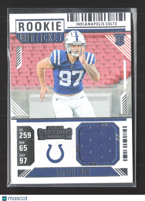 2024 Panini Contenders Laiatu Latu Rookie Ticket Jersey Swatches #RTS-LLU