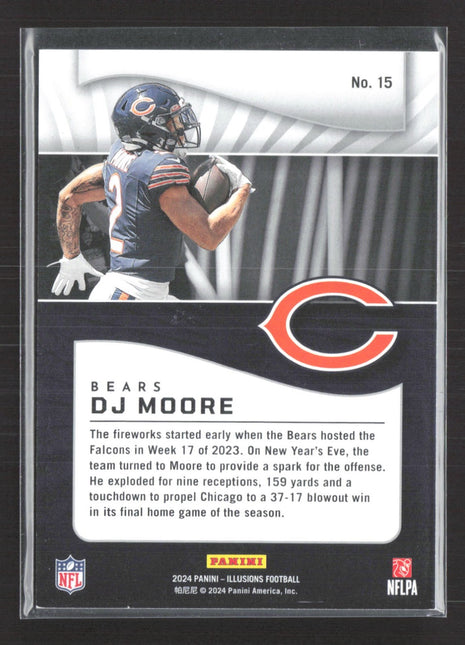 2024 Panini Illusions - D.J. Moore #15 Trophy Collection Red /175