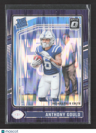 2024 Panini Donruss Optic Rated Rookie Anthony Gould #205 Purple Shock Prizm