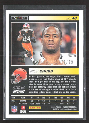 2024 Panini Encore - Nick Chubb #48 Orange /99