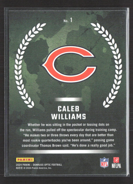 2024 Donruss Optic Rookie Recruits Caleb Williams #1