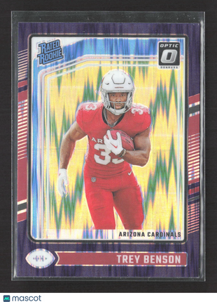 2024 Panini Optic Trey Benson Rated Rookie #293 Purple Shock
