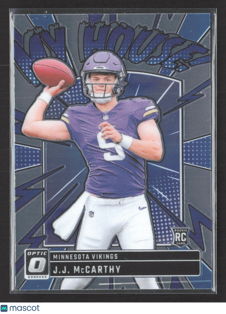 2024 Donruss Optic J.J. McCarthy #6 My House Rc