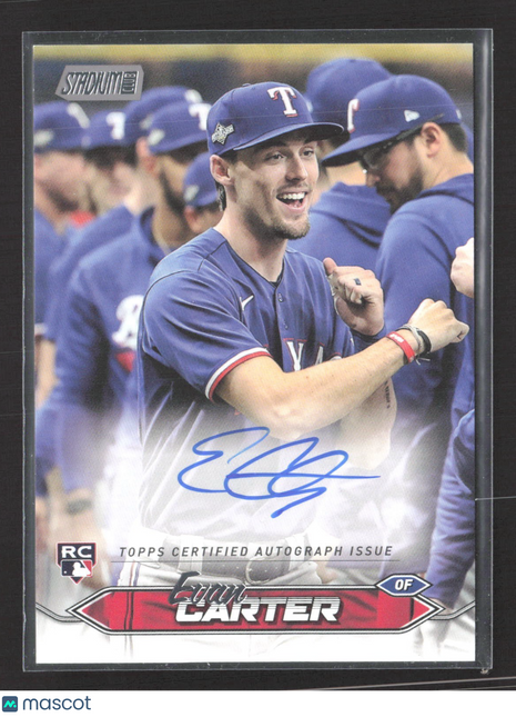 2024 Topps Stadium Club - Autographs Evan Carter #SCBA-EC Auto