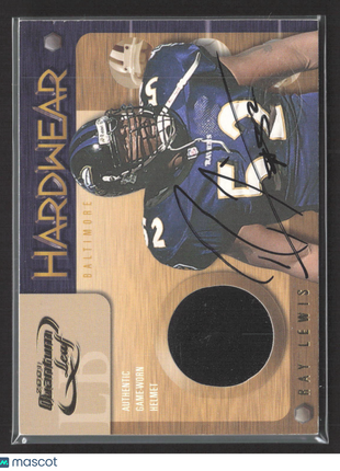 2001 Quantum Leaf Hardwear Ray Lewis Helmet Auto #HW17