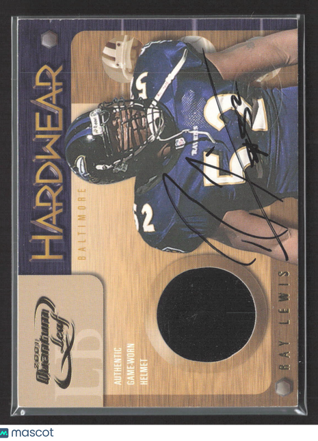 2001 Quantum Leaf Hardwear Ray Lewis Helmet Auto #HW17