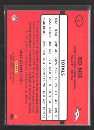 2024 Panini Optic Bo Nix Rated Rookie #6