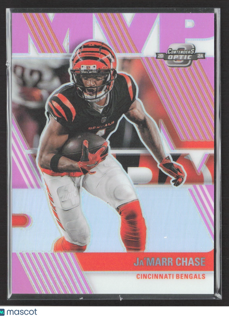 2024 Panini Optic Contenders MVP Ja'Marr Chase #MVP-JCE Pink /75