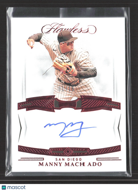 2022 Panini Flawless Manny Machado Ruby Auto /15 #FS-MM