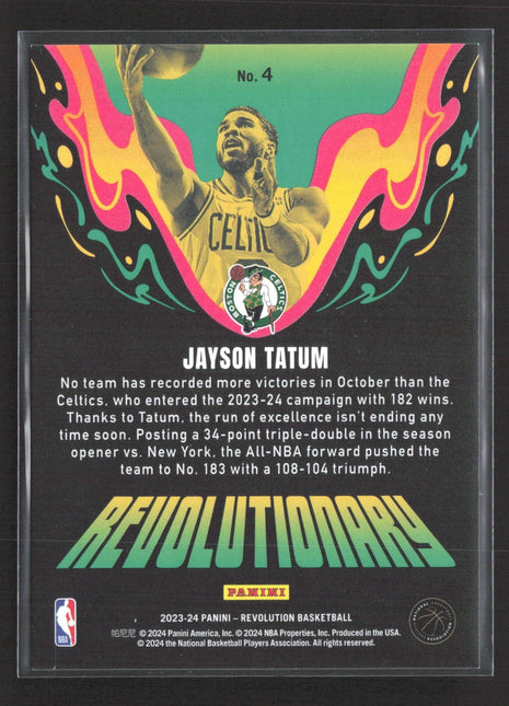 2023-24 Panini Revolution - Revolutionary Jayson Tatum #4