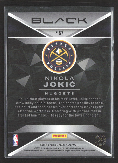 2022-23 Panini Black - Nikola Jokić #57 Copper /35