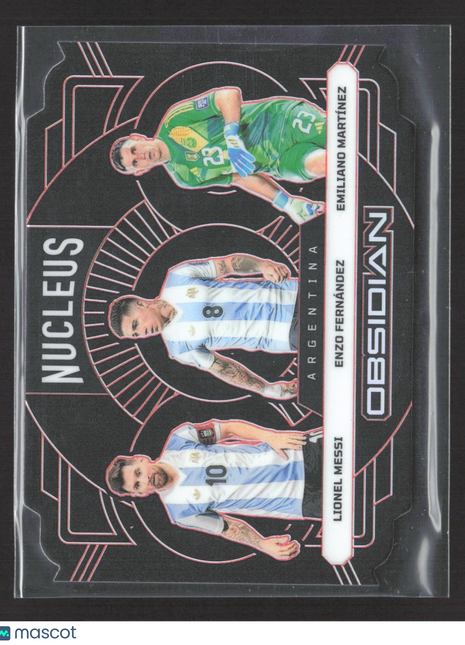 2024-25 Obsidian Nucleus Lionel Messi Enzo Fernandez Emiliano Martinez /75 #11