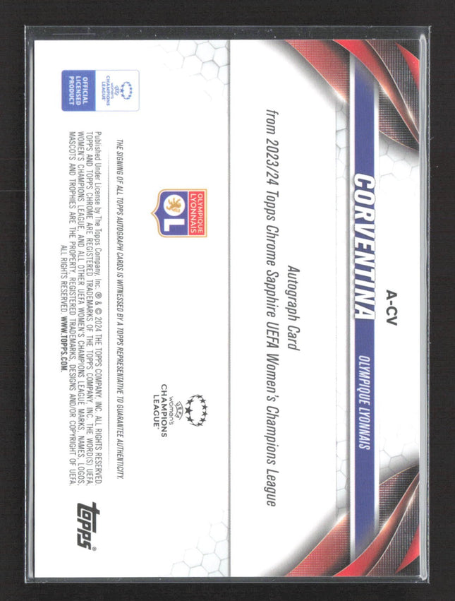 2023-24 Topps Chrome Sapphire Corventina Rc Auto #A-CV