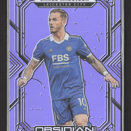 2022-23 Panini Obsidian - James Maddison #58 Electric Etch Purple Flood /25