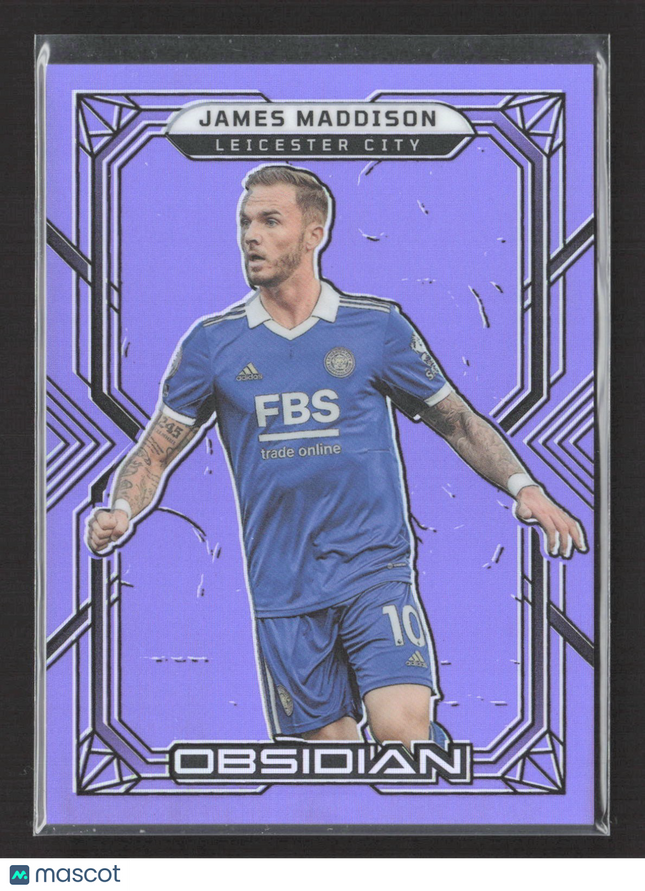 2022-23 Panini Obsidian - James Maddison #58 Electric Etch Purple Flood /25