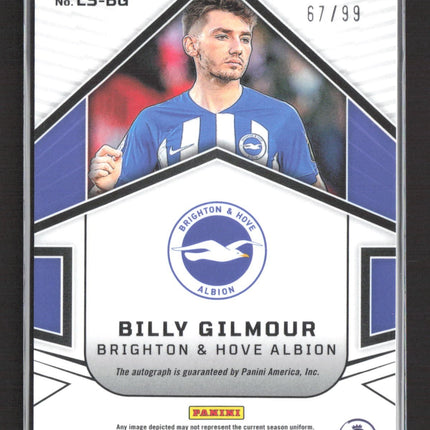 2023-24 Obsidian Lightning Billy Gilmour #LS-BG Electric Etch Orange /99 Auto