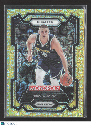 2023-24 Panini Prizm Monopoly - Nikola Jokic #1 Millionaire Gold Mojo Prizm /500