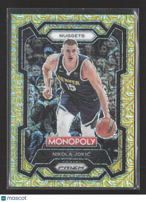2023-24 Panini Prizm Monopoly - Nikola Jokic #1 Millionaire Gold Mojo Prizm /500
