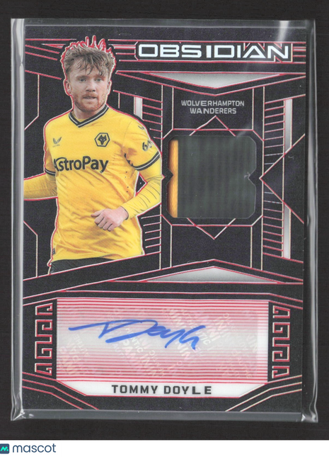 2023-24 Panini Obsidian Jersey Auto Tommy Doyle #JA-TD Electric Etch Red /15