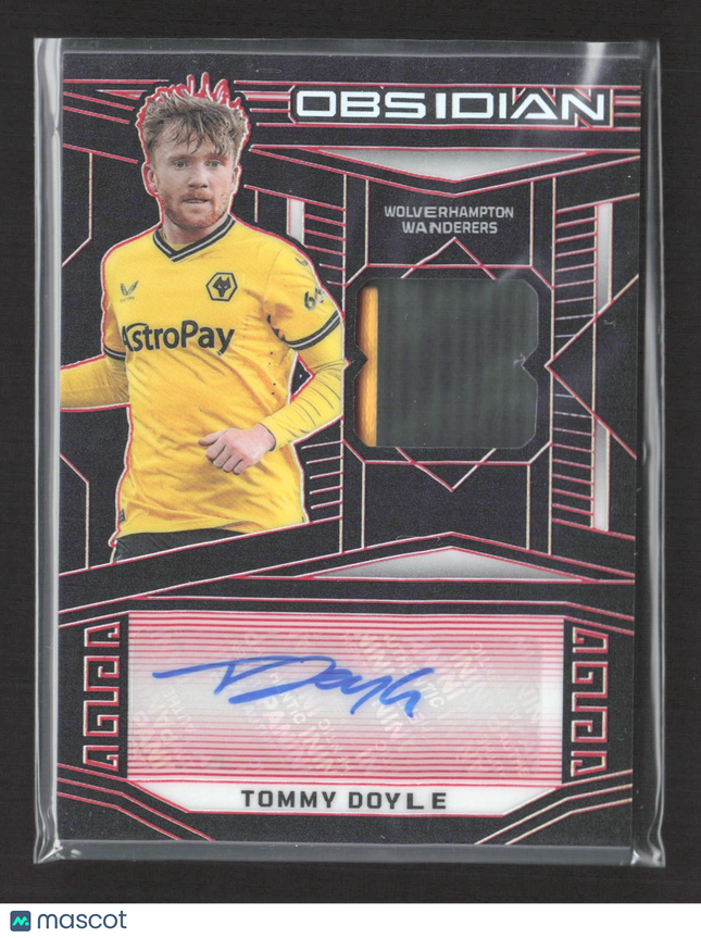 2023-24 Panini Obsidian Jersey Auto Tommy Doyle #JA-TD Electric Etch Red /15