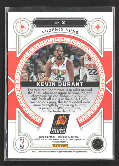2022-23 Panini Obsidian - Orbital Kevin Durant #2 /49 Purple