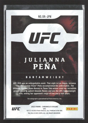 2023 Panini Origins Julianna Pena Auto #OA-JPN