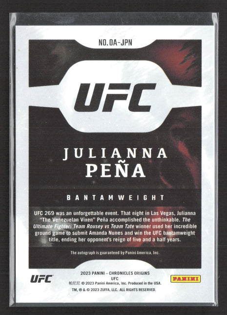 2023 Panini Origins Julianna Pena Auto #OA-JPN