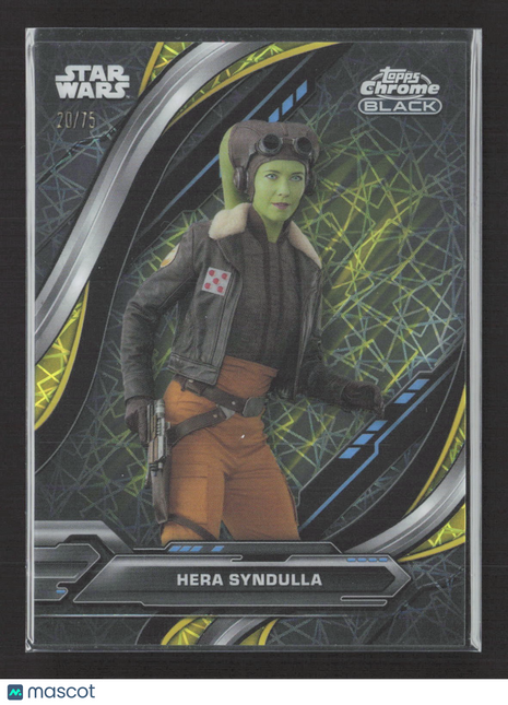 Star Wars Topps Chrome Black Hera Syndulla Yellow /75 #12