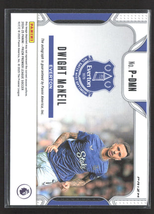 2024-25 Panini Prizm Penmanship Dwight McNeil #P-DMN Breakaway Prizm Auto