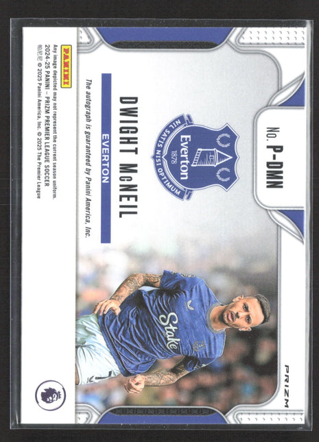 2024-25 Panini Prizm Penmanship Dwight McNeil #P-DMN Breakaway Prizm Auto