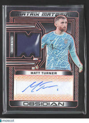 2023-24 Obsidian Matrix Jersey Auto Matt Turner #MM-MT Electric Etch Orange /99
