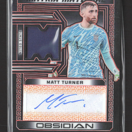 2023-24 Obsidian Matrix Jersey Auto Matt Turner #MM-MT Electric Etch Orange /99