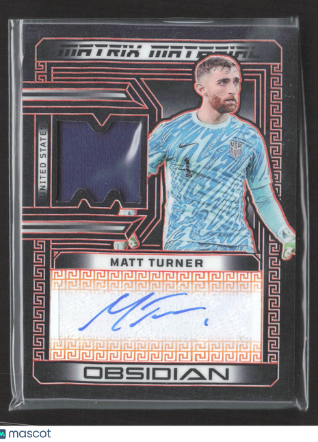 2023-24 Obsidian Matrix Jersey Auto Matt Turner #MM-MT Electric Etch Orange /99