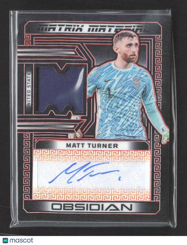 2023-24 Obsidian Matrix Jersey Auto Matt Turner #MM-MT Electric Etch Orange /99