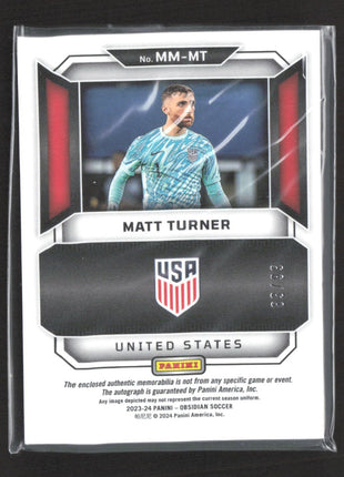2023-24 Obsidian Matrix Jersey Auto Matt Turner #MM-MT Electric Etch Orange /99