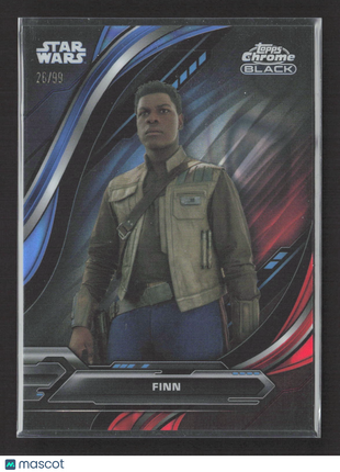 Star Wars Topps Chrome Black FInn /99 #49