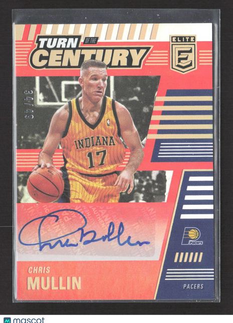 2020-21 Panini Elite Turn of the Century Chris Mullin Red Auto /49