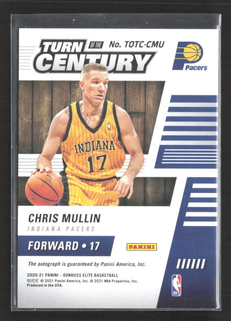 2020-21 Panini Elite Turn of the Century Chris Mullin Red Auto /49