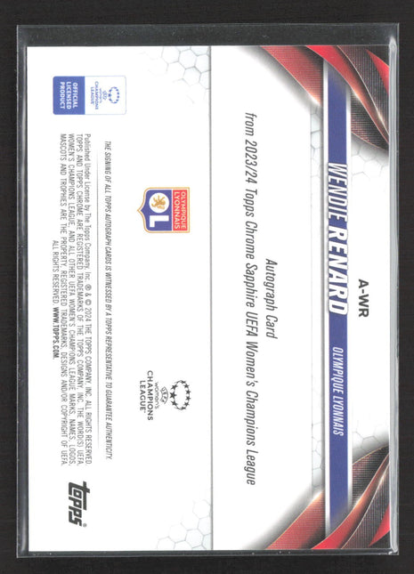 2023-24 Topps Chrome Sapphire Auto Wendie Renard #A-WR